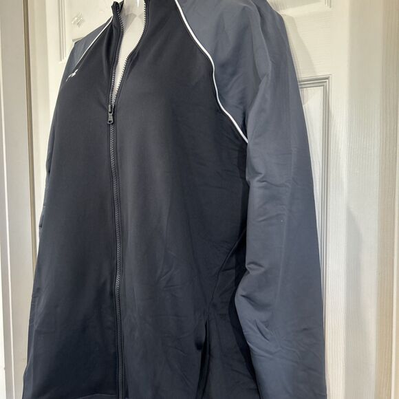 Under Armour Women's Plus 3XL Black Gray Fleece Lined Zip Jacket Mock Neck - Picture 2 of 11